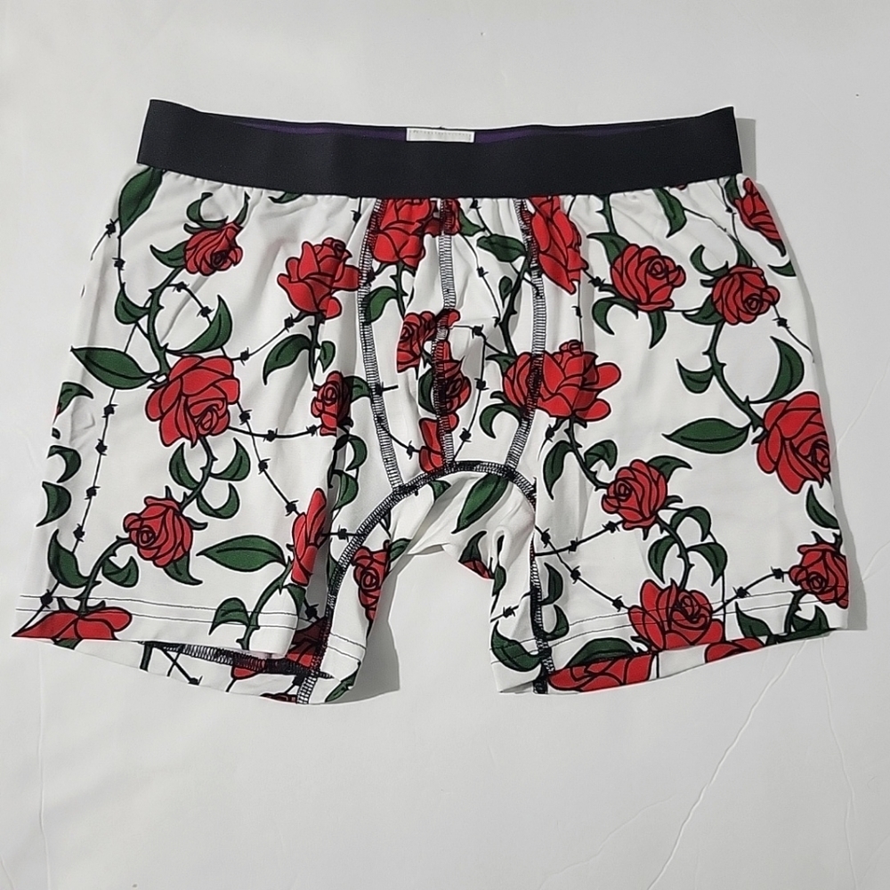 New Meundies Red Floral Boxer Briefs